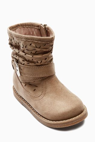 Mink Cut Out Boots (Younger Girls)